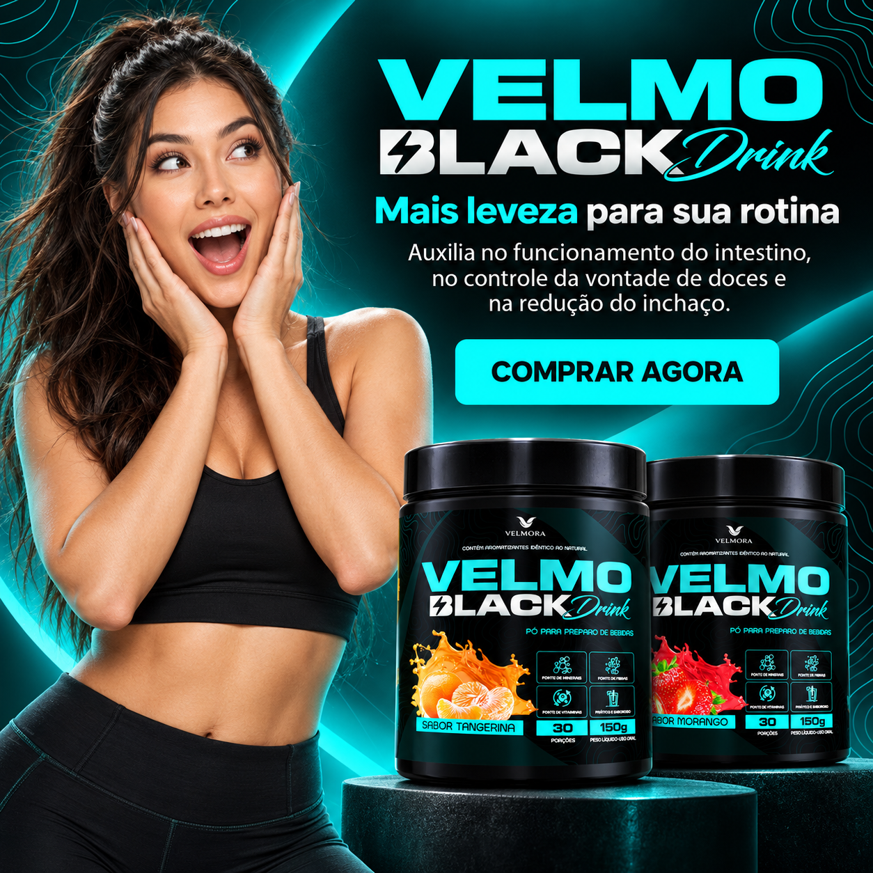 banner cta velmo black drink