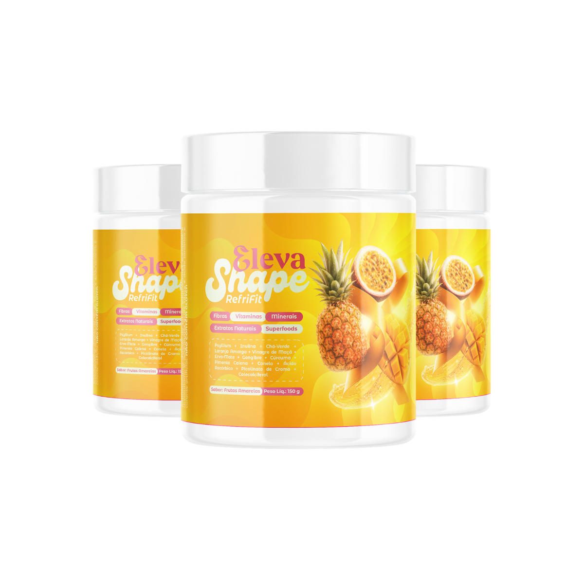 Eleva Shape Refrifit Sabor Frutas Amarelas - 3 Meses