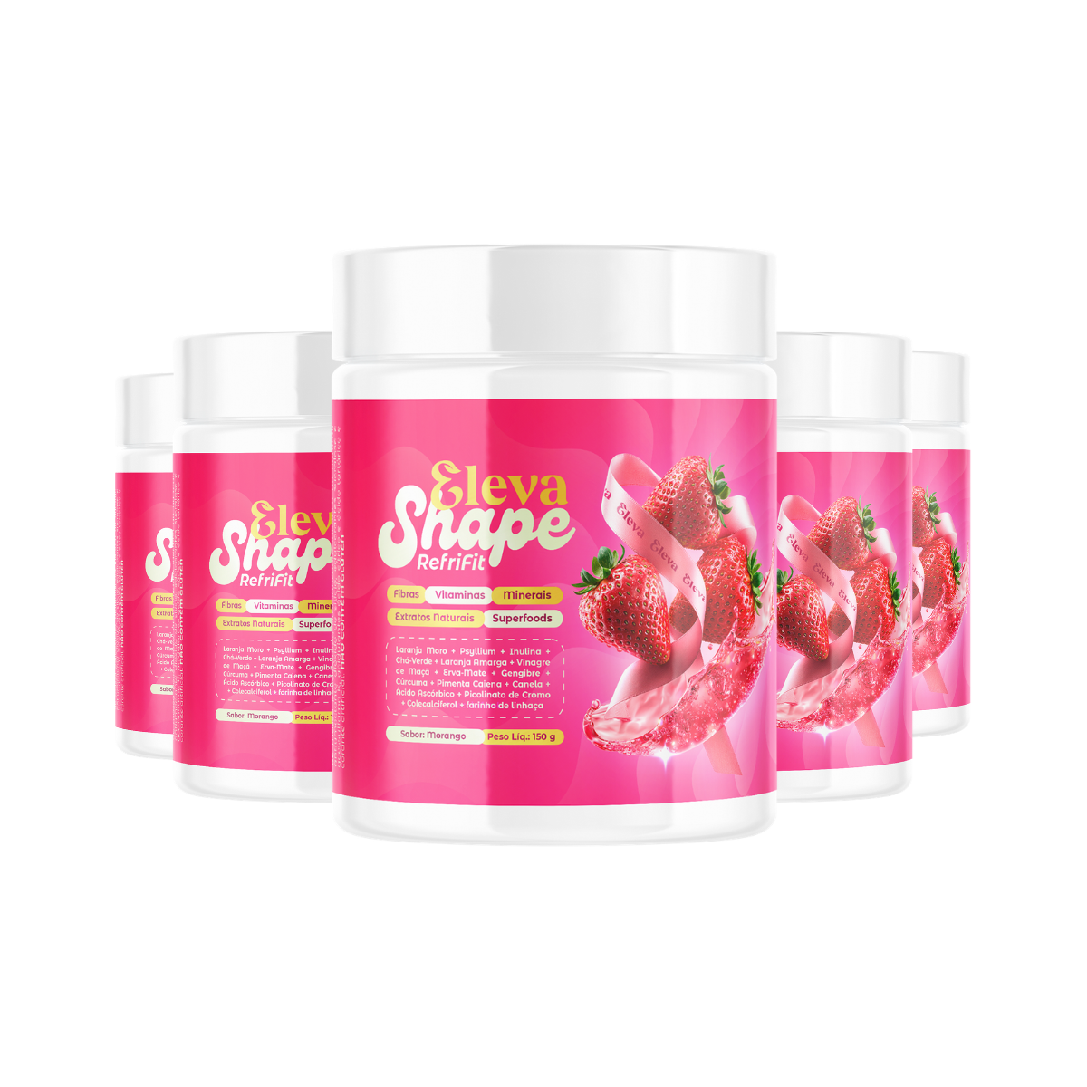Eleva Shape Refrifit Sabor Morango - 5 Meses
